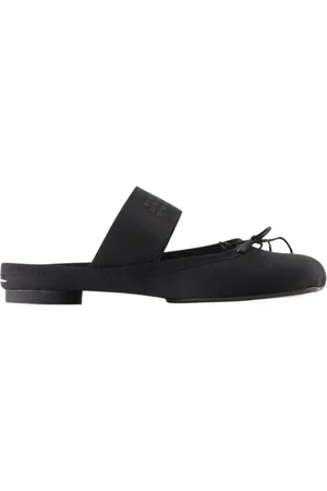 Maison Margiela Buty, Kobieta, Czarny, 36 EU, Czarne skórzane mokasyny na płaskim obcasie