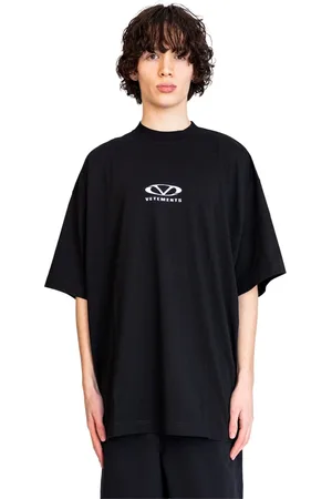 Vetements Koszulki, Mężczyzna, Czarny, M, Oval Logo Oversized T-Shirt Czarno-Biały