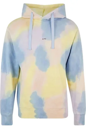 A.P.C. Bluzy, Mężczyzna, Wielobarwność, S, Bawełna, Bluza z kapturem Victor