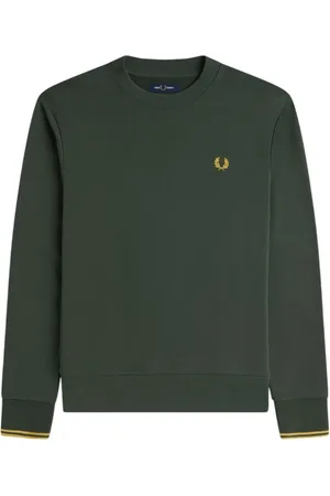 Fred Perry Bluzy, Mężczyzna, Szary, S, Zielony Sweter Noos Klasyczny Sport