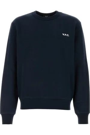 A.P.C. Bluzy, Mężczyzna, Niebieski, L, Bawełna, Stylowa granatowa bluza bawełniana