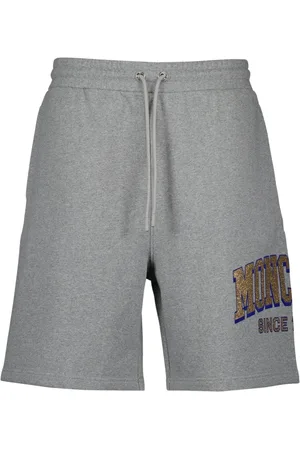 Moncler Szorty, Mężczyzna, Szary, M, Bawełna, Fleece Drawstring Shorts
