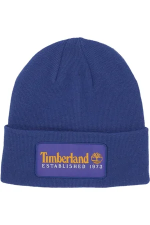 Timberland Akcesoria, Mężczyzna, Niebieski, ONE SIZE, Poliester, Vintage Beanie