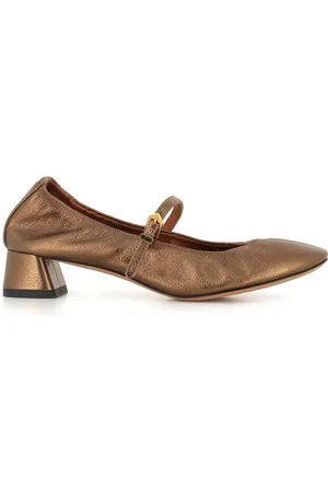 Lanvin Buty, Kobieta, brązowy, 38 EU, Skóra, Baletki ze skóry w kolorze brązu