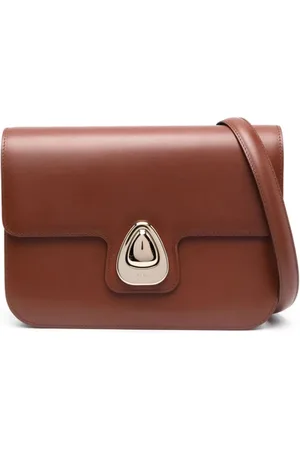 A.P.C. Torebki, Kobieta, brązowy, ONE SIZE, Skóra, Torebka na ramię Hazelnut Astra