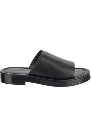 Salvatore Ferragamo Buty, Mężczyzna, Czarny, 40 EU, Skóra, Klapki Giunone