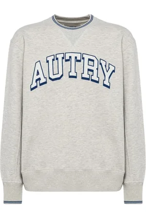 Autry Bluzy, Mężczyzna, Szary, L, Bawełna, Szara Bluza z Logo - Luźny Krój