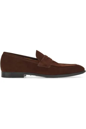 Salvatore Ferragamo Buty, Mężczyzna, brązowy, 42 EU, Zamsz, Zamszowe mokasyny Biscot