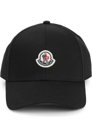 Moncler Akcesoria, Mężczyzna, Czarny, ONE SIZE, Bawełna, Czapka z daszkiem