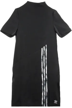 adidas Sukienki, Kobieta, Czarny, L, Poliester, Czarna Sukienka z Projektem Danielle Cathari