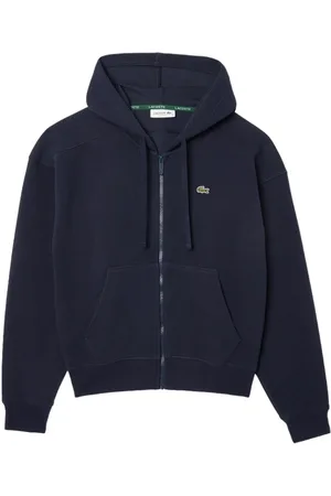 Lacoste Bluzy, Kobieta, Niebieski, L, Stylowa niebieska bluza z kapturem
