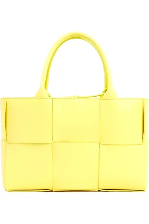 Bottega Veneta Torebki, Kobieta, Żółty, ONE SIZE, Stylowa Skórzana Torba