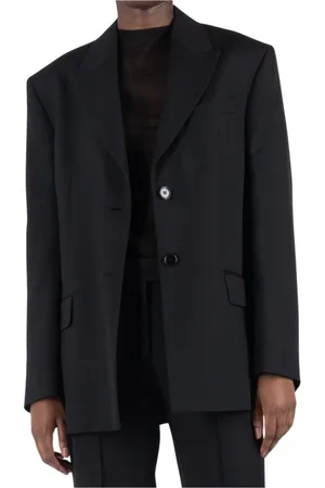 Acne Studios Kurtki, Kobieta, Czarny, S, Wełna, Regular Fit Jacket