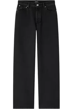 A.P.C. Jeansy, Kobieta, Czarny, W25, Bawełna, Czarne jeansy z szerokimi nogawkami w stylu lat 70.