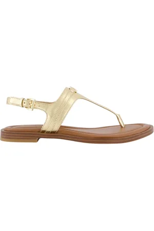 Michael Kors Buty, Kobieta, Żółty, 41 EU, Stylowa Sandałka z Paskiem dla Kobiet