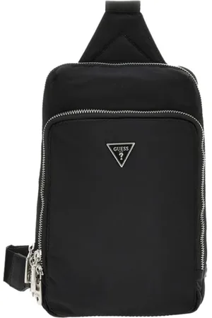 Guess Torebki, Mężczyzna, Czarny, ONE SIZE, Nylon, Eko-Milano Crossover Torba na ramię