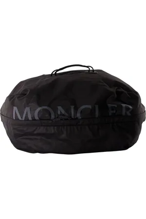 Moncler Torebki, Mężczyzna, Czarny, ONE SIZE, Skóra, Plecak Ripstop z detalami skórzanymi
