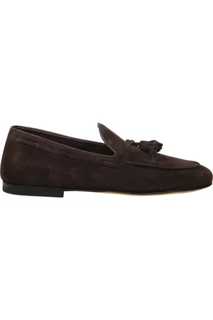 Officine creative Buty, Mężczyzna, brązowy, 41 EU, Zamsz, Brązowy skórzany mokasyn