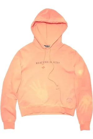 Acne Studios Bluzy, Mężczyzna, Pomarańczowy, M, Bawełna, Hoodie