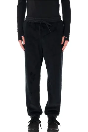 Moncler Spodnie, Mężczyzna, Czarny, L, Poliester, Polartec® Spodnie Dresowe