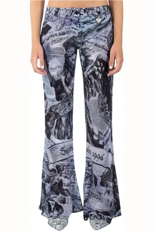 Acne Studios Spodnie, Kobieta, Wielobarwność, S, Szerokie spodnie
