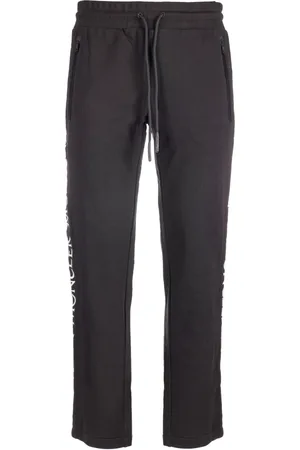 Moncler Spodnie, Mężczyzna, Czarny, L, Bawełna, Spodnie dresowe