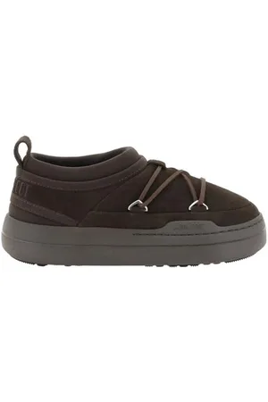 Moon Boot Buty, Kobieta, brązowy, 37 EU, Zamsz, Zamszowe sneakersy na platformie z kultowym monogramem