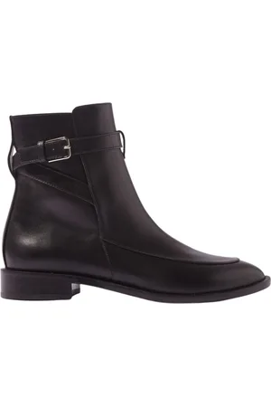 Scarosso Buty, Kobieta, Czarny, 37 1/2 EU, Skóra, Botki Jodhpur Kelly