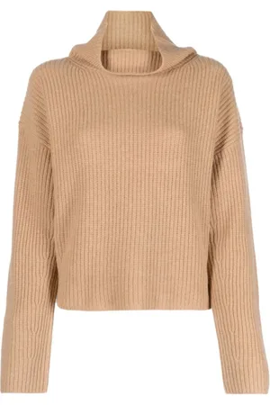 Ralph Lauren Swetry, Kobieta, Beżowy, M, Wełna, Gruby Sweter Golf