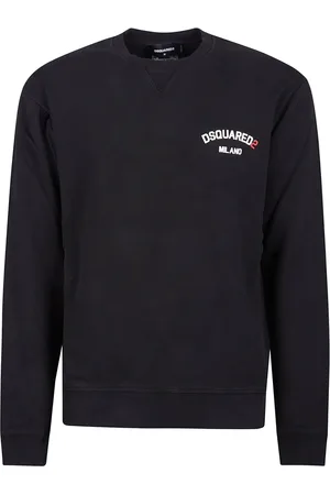 Dsquared2 Bluzy, Mężczyzna, Czarny, L, Stylowy Sweter dla Idealnego Dopasowania