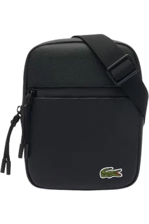 Lacoste Torebki, Mężczyzna, Czarny, ONE SIZE, Skóra, Torba Crossbody
