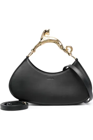 Lanvin Torebki, Kobieta, Czarny, ONE SIZE, Skóra, Skórzana torba Hobo Cat