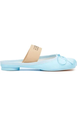 Maison Margiela Buty, Kobieta, Niebieski, 40 1/2 EU, Skóra, Mokasynyy w stylu Ciabatta