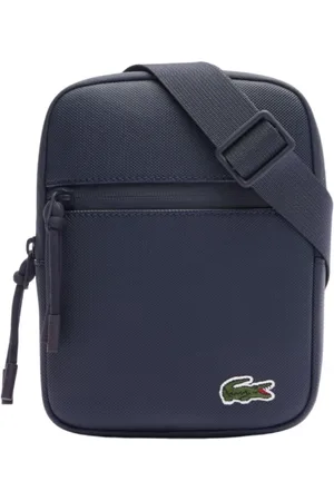 Lacoste Torebki, Mężczyzna, Niebieski, ONE SIZE, Miejska Torba Crossbody z Płótna