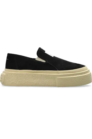 Maison Margiela Buty, Mężczyzna, Czarny, 44 EU, Skóra, Wsuwane Sneakersy