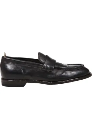 Officine creative Buty, Mężczyzna, Czarny, 42 1/2 EU, Klasyczny Loafer w Testa di Moro