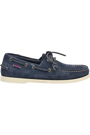 SEBAGO Buty, Mężczyzna, Niebieski, 41 EU, Zamsz, Niebieskie mokasyny zamszowe