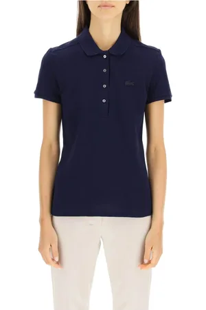Lacoste Koszulki, Kobieta, Niebieski, 2XL, Bawełna, Bawełniana koszulka polo z piki