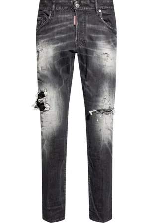 Dsquared2 Jeansy, Mężczyzna, Czarny, M, Czarne Spodnie 5 Kieszeni Podnoszą Styl