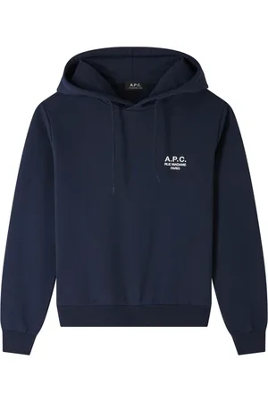 A.P.C. Bluzy, Mężczyzna, Niebieski, M, Unisexowa Bluza z Kapturem Standard Rue Madame