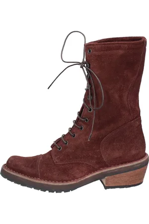 Moma Buty, Kobieta, brązowy, 37 EU, Zamsz, Vintage Suede Lace-up Botki