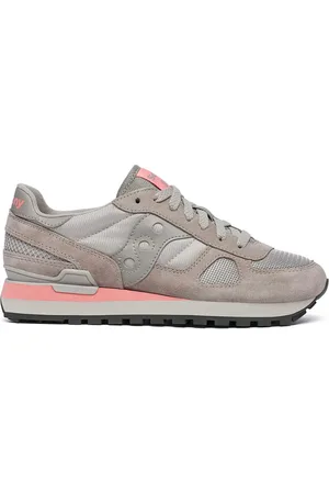 Saucony Buty, Kobieta, Szary, 40 EU, Skóra, Szare Sneakersy z Podeszwą Środkową z Efektem Chmury