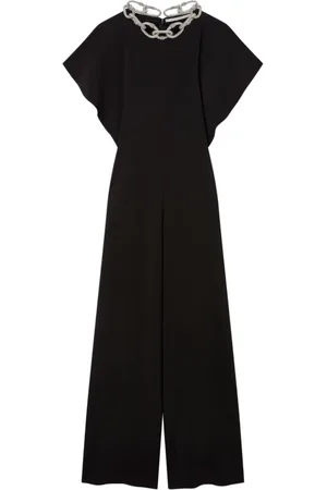 Stella McCartney Kombinezony, Kobieta, Czarny, S, Kombinezon z łańcuchem