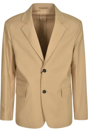 Lanvin Kurtki, Mężczyzna, Beżowy, S, Stylowa Marynarka