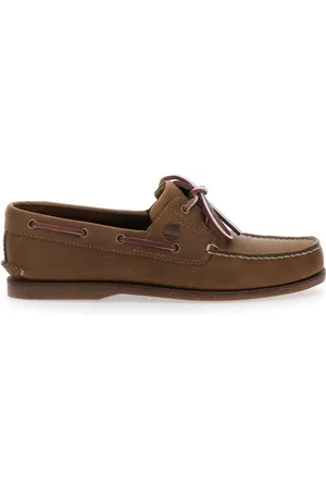 Timberland Buty, Mężczyzna, brązowy, 41 1/2 EU, Skóra, Brązowe mokasyny żeglarskie ze sznurowaniem