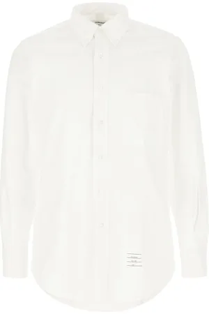 Thom Browne Koszule, Mężczyzna, Biały, M, Bawełna, Camicie Shirt