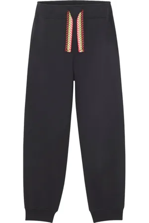 Lanvin Spodnie, Mężczyzna, Czarny, L, Bawełna, Bawełniane spodnie dresowe Jogging Curb