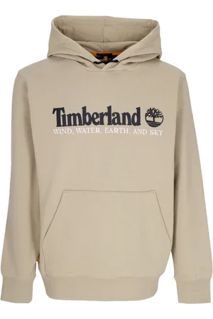 Timberland Bluzy, Mężczyzna, Beżowy, M, Bawełna, Bluza z kapturem Lemon Pepper z długim rękawem