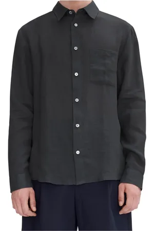 A.P.C. Koszule, Mężczyzna, Szary, S, Bawełna, Logo Chemise Shirt Premium Cotton