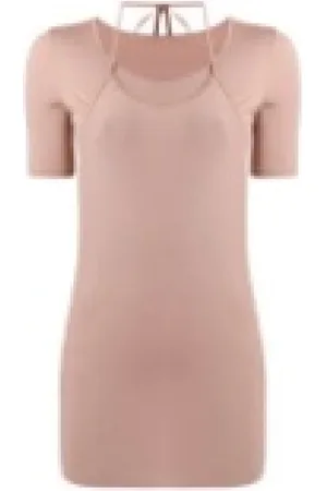 LEMAIRE Sukienki, Kobieta, Różowy, M, Bawełna, T-shirt Second Skin